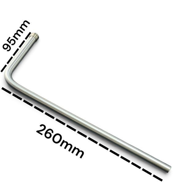 Кріплення вихлопної d.10мм - 90 градусів (нерж.) m10exhausthangerhood90 фото