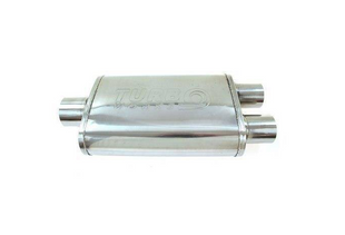 Прямоточний глушник Turboworks 57мм-51мм х2 ss409 3508107 фото