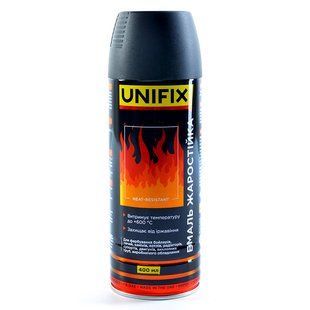 Емаль Unifix жаростійка чорна 400ml 951070 фото