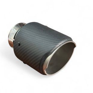 Насадка на глушник кругла матова Carbon 100мм 3508124299 фото
